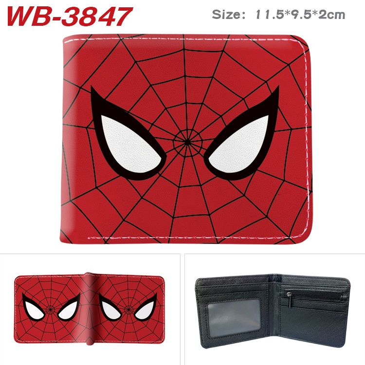 Gc2 Marvel series Người Nhện Batman Siêu Nhân Người Sắt Ví Ngắn In Hình Hoạt Hình Túi Đựng Thẻ Dành Cho Nam Nữ CG2