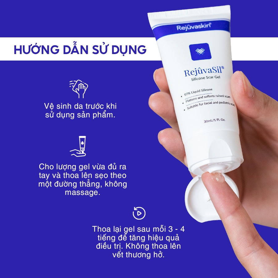 Ảnh Gel ngăn ngừa, làm xẹp sẹo lồi, phì đại Rejuvasil REJUVASKIN 10ml/ 15ml/ 30ml- AJA'S SKINLAB 4