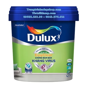 Sơn màu nội thất - Sơn nước cao cấp DULUX EASYCLEAN CHỐNG BÁM BẨN KHÁNG VIRUS Bề mặt mờ - E016M (15L)