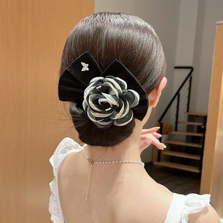 Dụng Cụ Búi Tóc Gắn Hoa Quấn Kẹp Tóc Tạo Kiểu Búi Xinh Xắn HaminStore