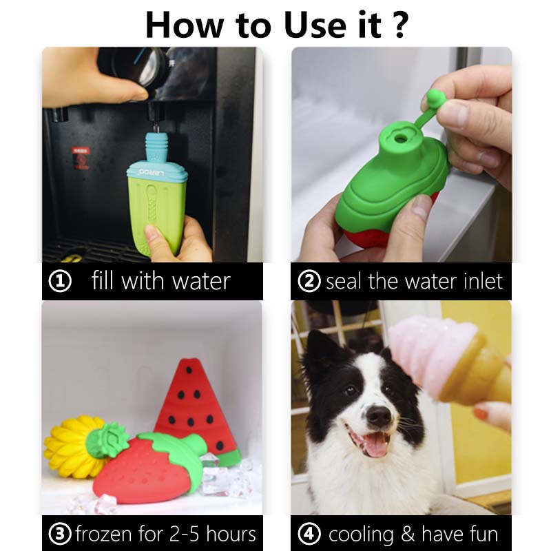 HamshMoc Chó Làm Mát Đồ Chơi Thú Cưng Răng Hàm Nhai Đóng Băng Đồ Chơi Chó Freezable Nhai Đồ Chơi Đá Miếng Dán Cho Chó Nhỏ Vừa