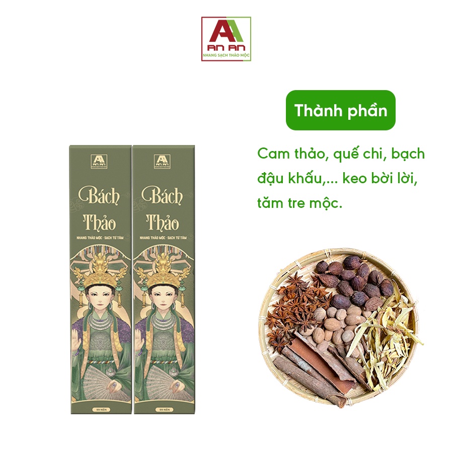 Ảnh Nhang mùi tết Bách Thảo, Trầm Bắc, Quế Chi ít khói không hóa chất chiết xuất hoàn toàn từ thiên nhiên 4