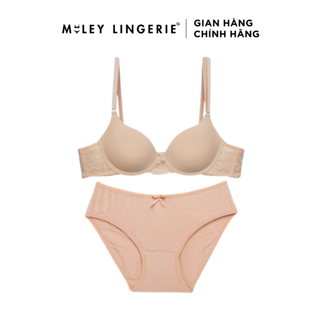 Ảnh Bộ Đồ Lót Cotton Không Gọng Mút Mềm Nâng Ngực MiLey Lingerie BRW0X015-BCS0X04 1