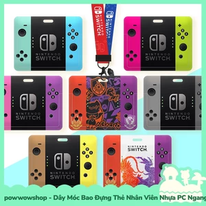 Dây Móc Bao Đựng Thẻ Nhân Viên Nhựa PC Ngang Phong Cách Game Editon Collectible