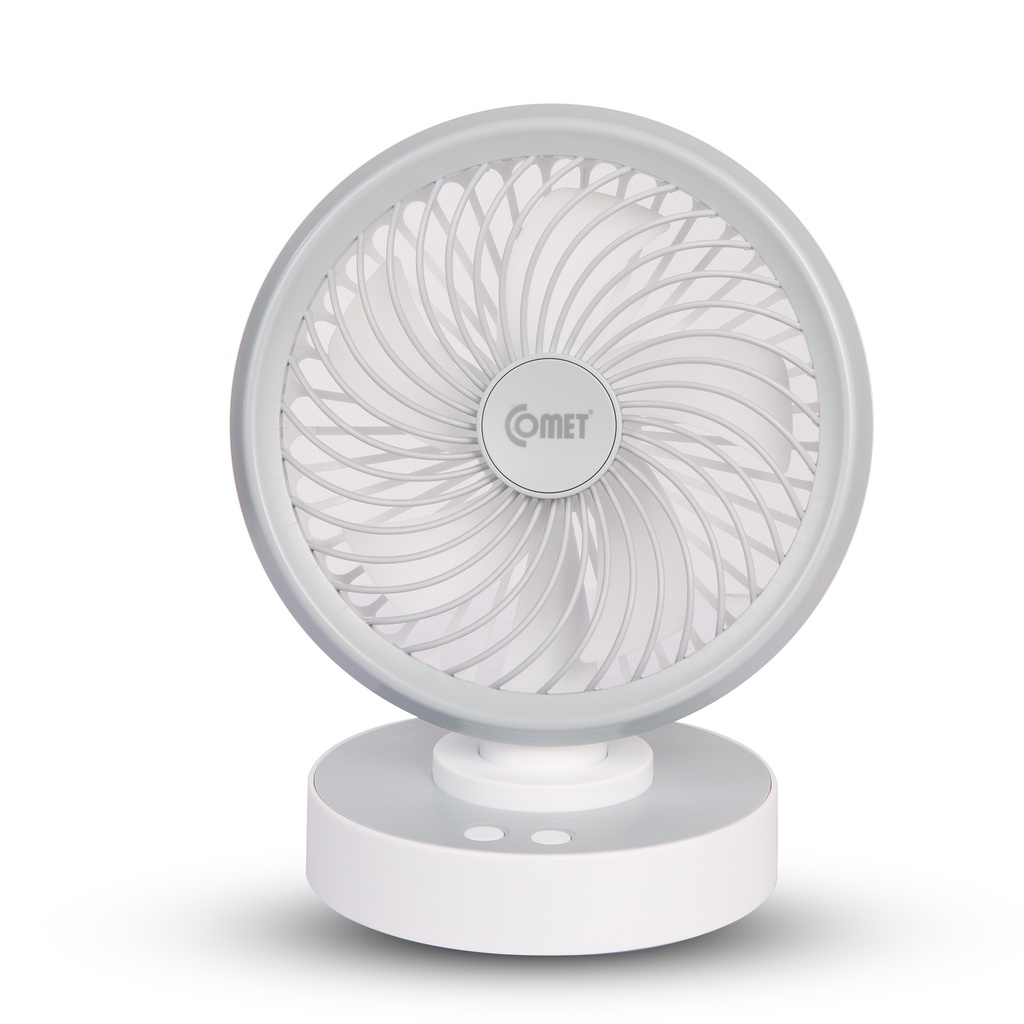 Ảnh Quạt Sạc Tích Điện Để Bàn Đa Năng COMET CRF1506 7W, 4 Cấp Độ Gió, Xoay 90 Độ, Để Bàn Văn Phòng 4