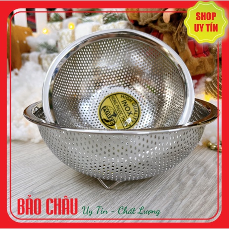 Rổ inox 304 đa năng lỗ lưới nhỏ dày - Rổ tròn inox 304 có 3 chân cao ...