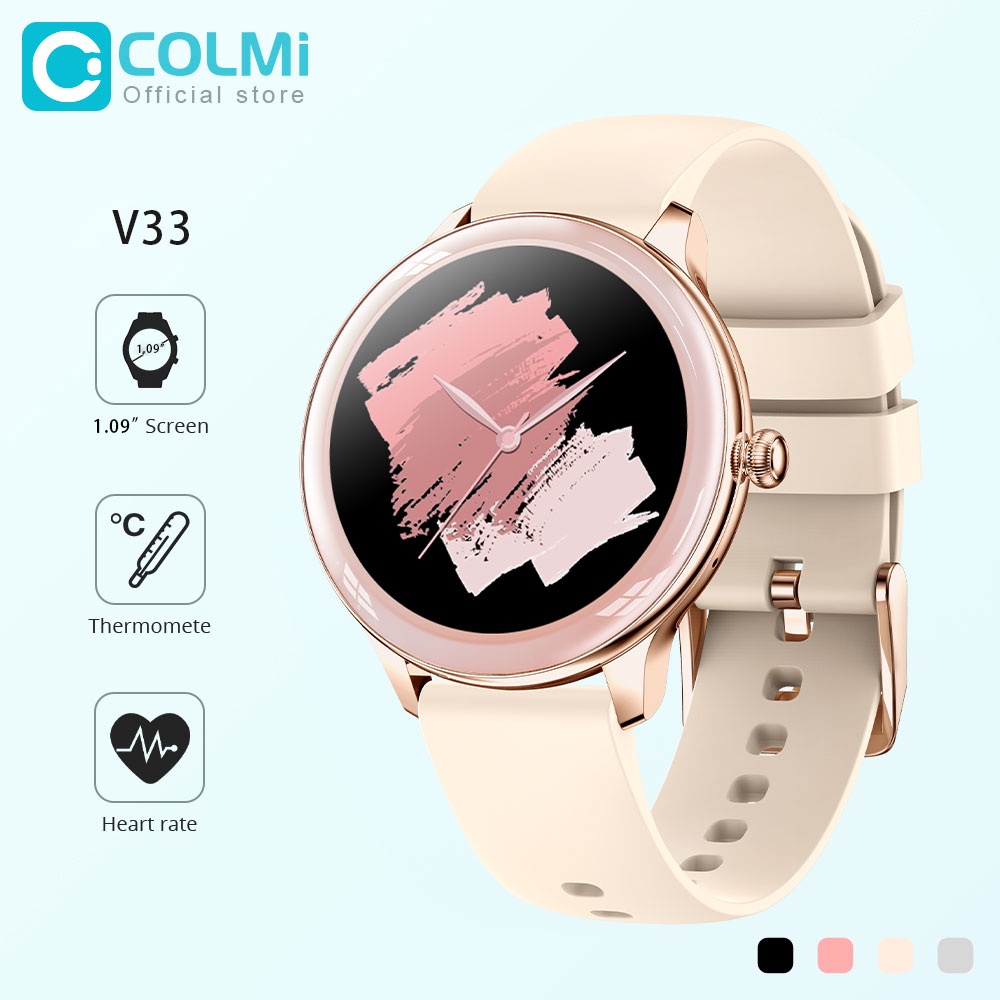 Đồng hồ thông minh COLMI V33 đo nhịp tim chống nước IP67 kết nối bluetooth thích hợp cho iOS Android Xiaomi