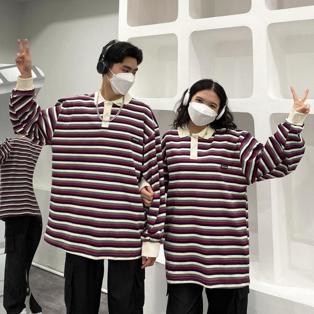 ÁO THUN FF FORM RỘNG STRIPED SWEATSHIRT, VẢI THUN 2 CHIỀU COTTON 250GSM