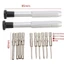 Bộ ốc vít kính COCODECOVED có nhíp Kính mắt 10 chiếc Miếng đệm mũi Bộ dụng cụ sửa chữa trang sức Kính chống nắng Hạt đồng hồ Vít nhỏ có hộp dây kéo Vít kính