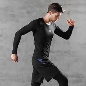 Áo Giữ Nhiệt Nam Dài Tay, Áo Legging Thể Thao Nam Chuyên Tập Gym & Chạy Bộ Top Menswear A2