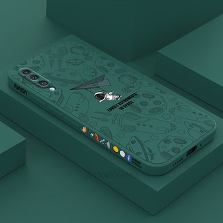ốp lưng Samsung a7 2018 a50 a50s a30s a70 a750 Ốp Điện Thoại Silicone TPU Mềm Họa Tiết Phi Hành Gia Có Dây Đeo Cho Samsung a7 2018 a50 a50s a30s a70 a750