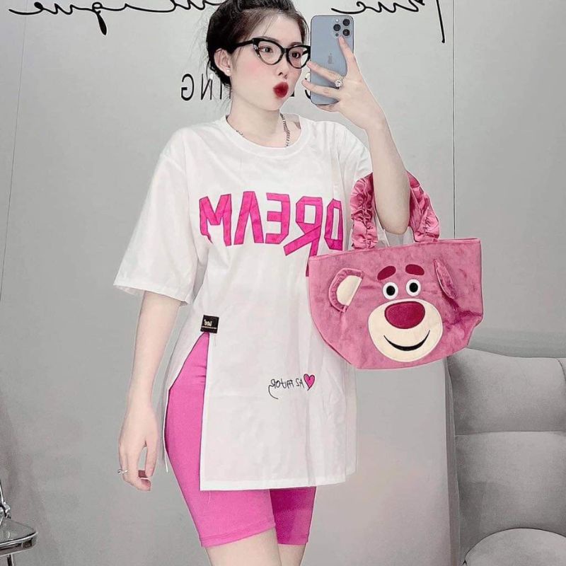 Đồ Bộ Nữ Mặc Nhà Hình In 3D Eshop Đồ Bộ Nữ Bigsize Thể Thao Quần Lửng Ngố Thun Gân Đẹp Dễ Thương Đi Chơi Ngủ Cute Db51