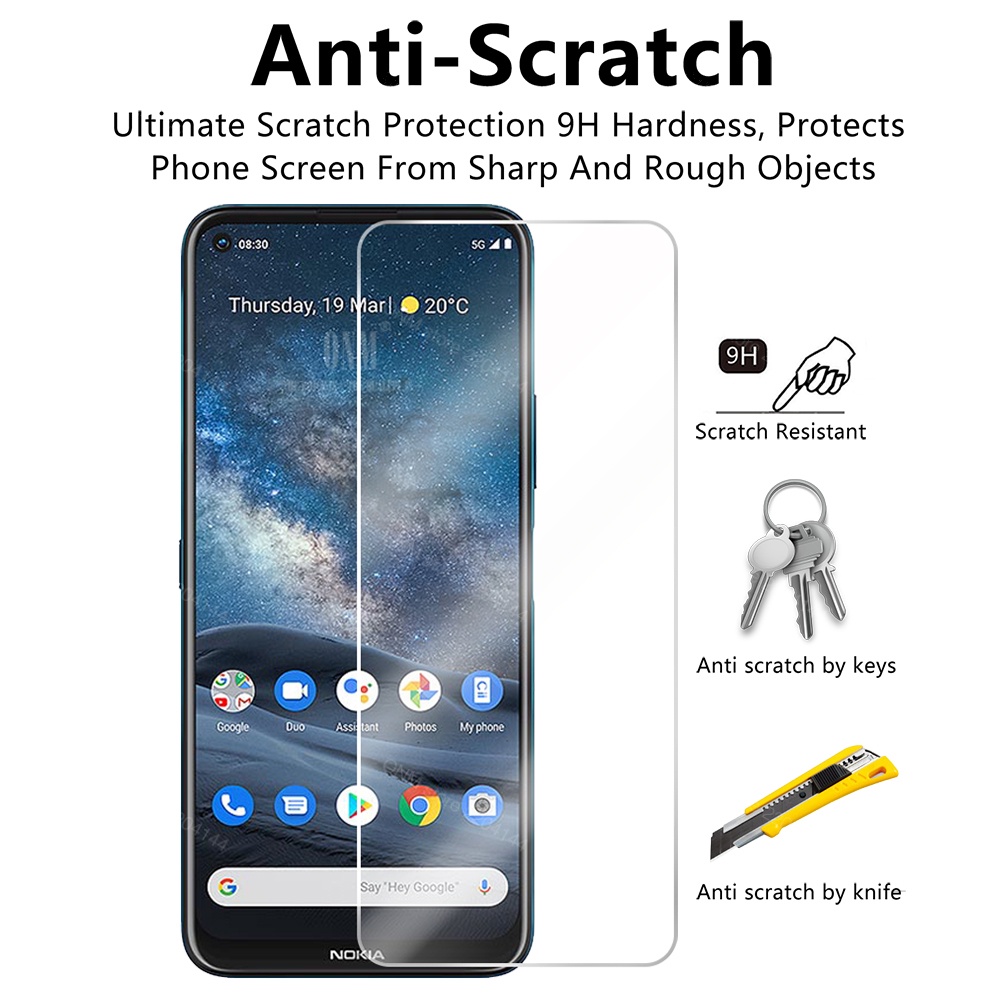Dành Cho Nokia 8.3 5.3 2.3 1.3 5.4 3.4 2.4 1.4 X7 X6 X5 9H 2.5D Kính Cường Lực Bảo Vệ Màn Hình Phim Bảo Vệ