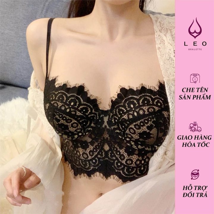 Áo bra Corset Bralette ren mềm có gọng mút mỏng sexy sang chảnh 329