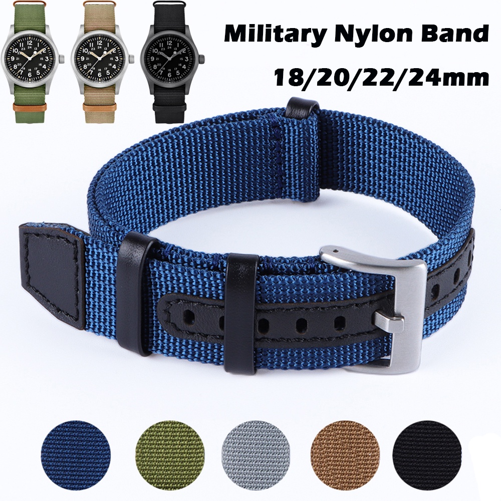 Dây Đeo Đồng Hồ Bằng Nylon Bện 20mm 22mm DW Samsung Huawei Cho Nam Nữ