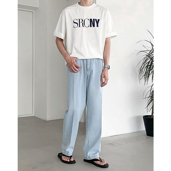 Áo thun Stee Cổ tròn SRCNY Localbrand ICVCVNI  Unisex