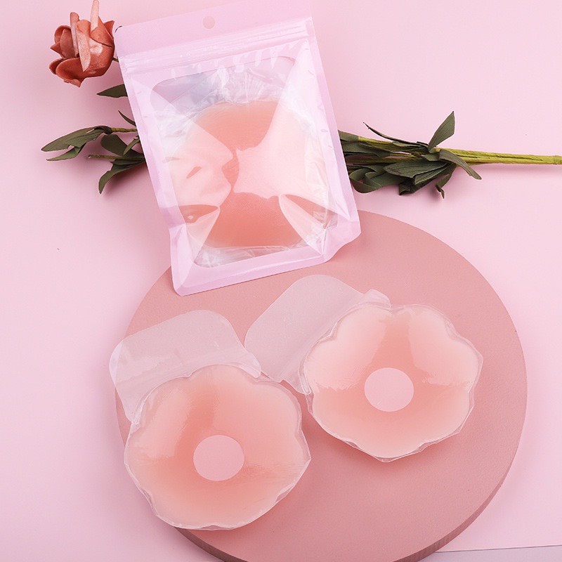 Miếng dán ngực ti silicon nâng ngực, áo ngực dán chống chảy xệ sử dụng nhiều lần 0126