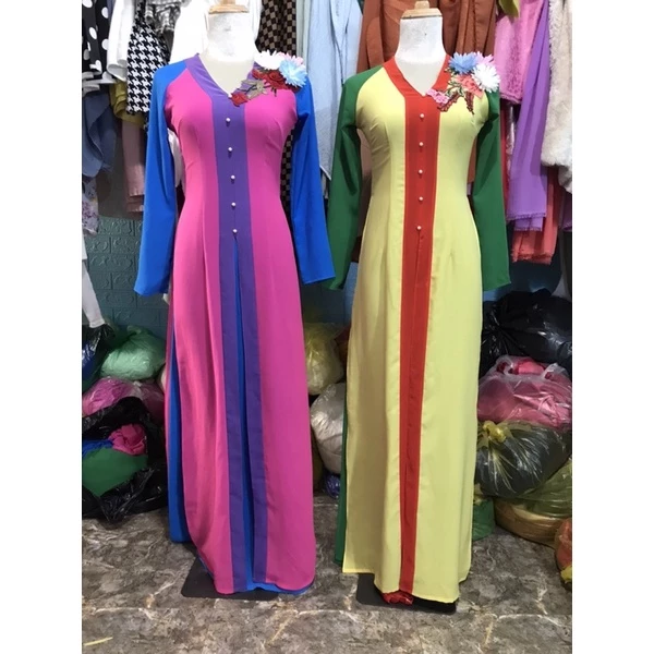 set áo dài tứ thân cách điệu