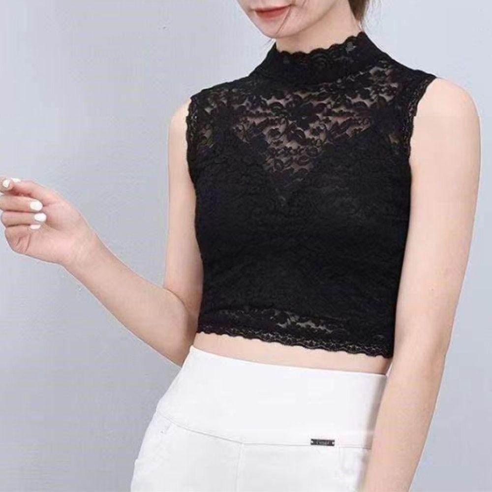 VVDZA Áo Len Vintage với Ren Cổ Điển Tháo Rời