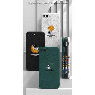 ốp lưng oppo a55 4G Ốp Điện Thoại Silicone TPU Mềm Họa Tiết Phi Hành Gia Có Dây Đeo Cho oppo a55 4G