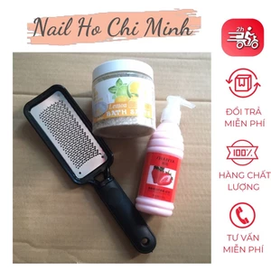Bộ 3 chà gót chân hoàn hảo (mềm da + muối màu ngẫu nhiên)