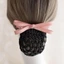 DARON Nữ Mùa Xuân Kẹp Barrettes Thanh Lịch Nơ Lưới Tóc Nơ Tóc Bun Cover Lady Dance Mũ Đội Đầu Đuôi Ngựa Kẹp