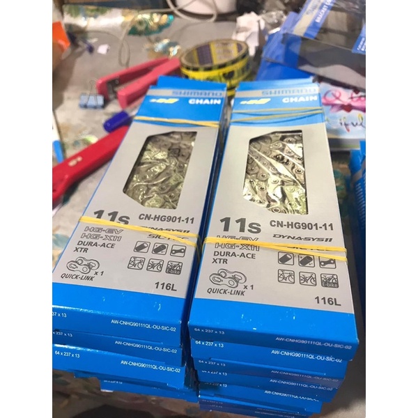 Sên 11 SHIMANO HG901 Dura-Ace Kèm Khóa Sên Hàng Hộp Chính Hãng