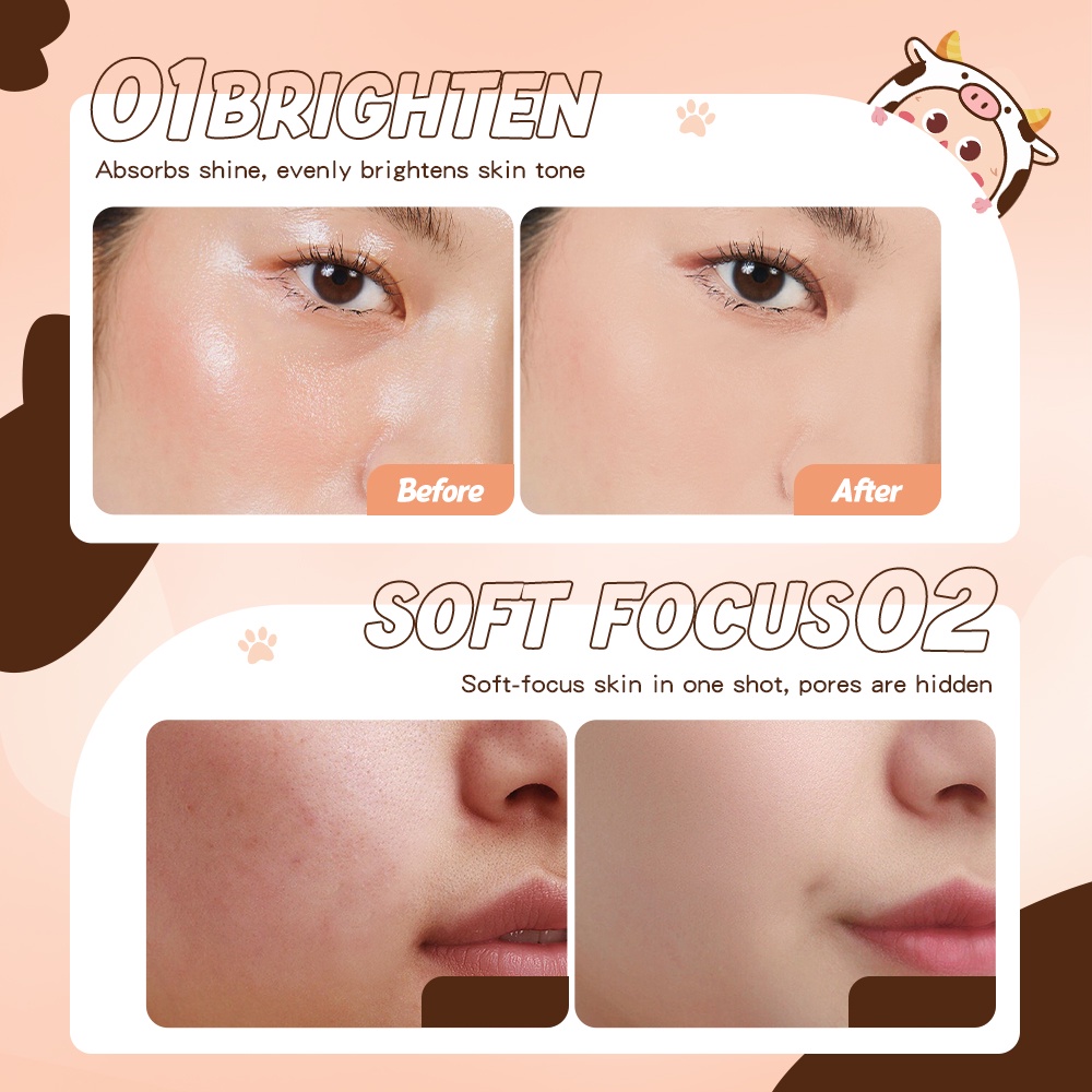 Ảnh Phấn phủ BANXEER Kiểm soát dầu và Chống thấm nước 3 màu Tùy chọn 10g 1
