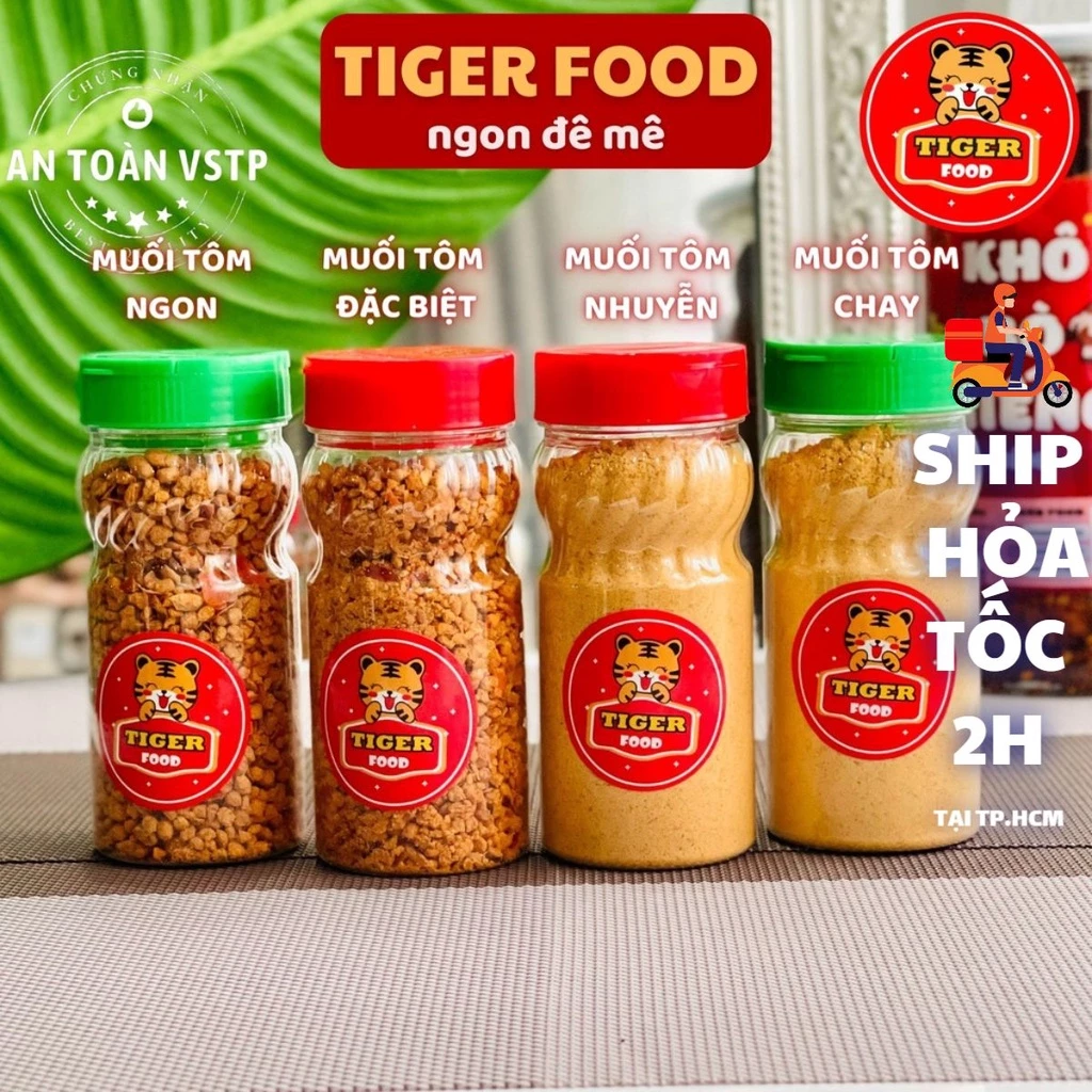 Muối tôm tây ninh TIGER FOOD Muối tôm tây ninh đặc biệt loại ngon sử dụng chấm trái cây hoặc ăn bánh