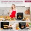 Nồi chiên không dầu 12L điện tử Nhập Khẩu Fujihome tự ngắt tặng phụ kiện 7 món, Nồi chiên không khí 12 lít mặt kính