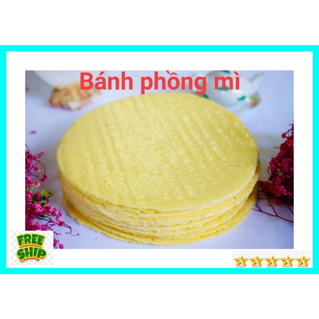 ( BÁNH PHỒNG SƠN ĐỐC) BÁNH PHỒNG MÌ VÀNG (10 BÁNH CHƯA NƯỚNG) - ĐẶC SẢN BẾN TRE SHOP