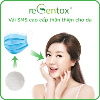 Hộp Khẩu Trang Y Tế 4 Lớp Cao Cấp Regentox Chống Thấm, Lọc Bụi, Kháng Khuẩn 50 Cái/Hộp