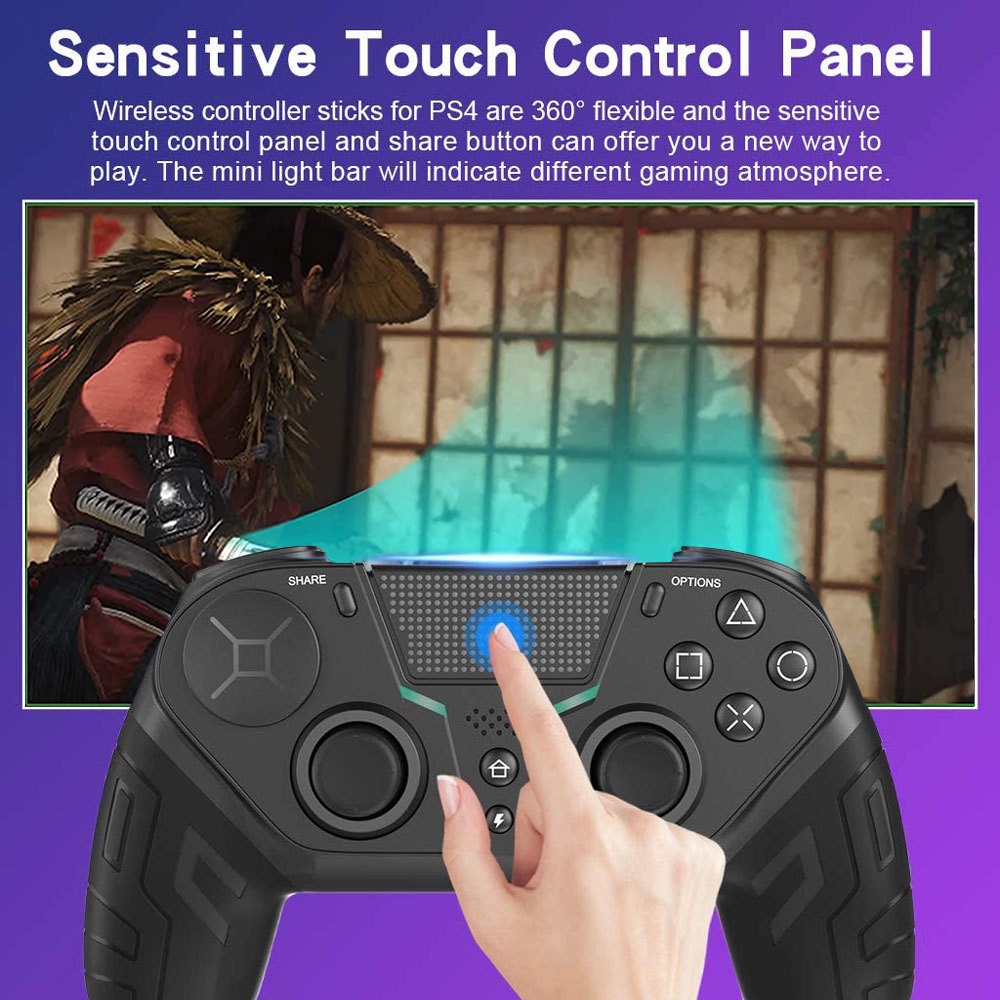 Phiên bản mới nhất Tay cầm chơi Game không dây cho bộ điều khiển PS4 Elite / Slim / Pro Dualshock 4 có nút sau lập trình Turbo