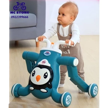 Xe đẩy tập đi ba trong một bé tập đi xe tập đi chống lật