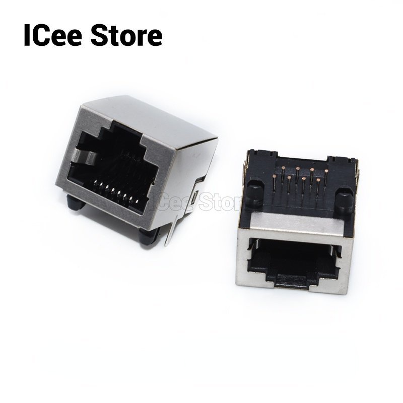 10 Cái Ổ Cắm RJ45 8Pin 911105Đầu Nối Cáp Đèn Pha Lê Bằng Đồng 8P8C ...