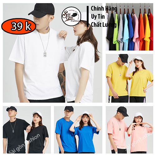 Áo Thun Trơn | Áo thun trơn thời trang Basic Cotton Form Unisex Nam Nữ