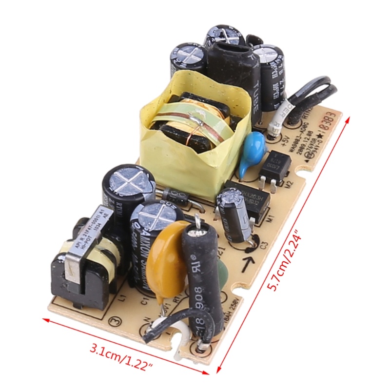 Redbaiaa1 Thích hợp để thay thế Mô-đun nguồn chuyển mạch AC-DC 5V 2A 5V 2000MA