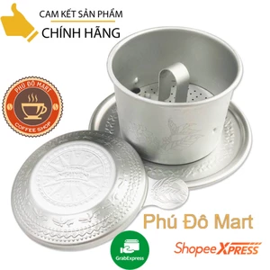 Phin Nhôm Pha Cà Phê họa Tiết Hoa Văn Trống Đồng - Trung Nguyên