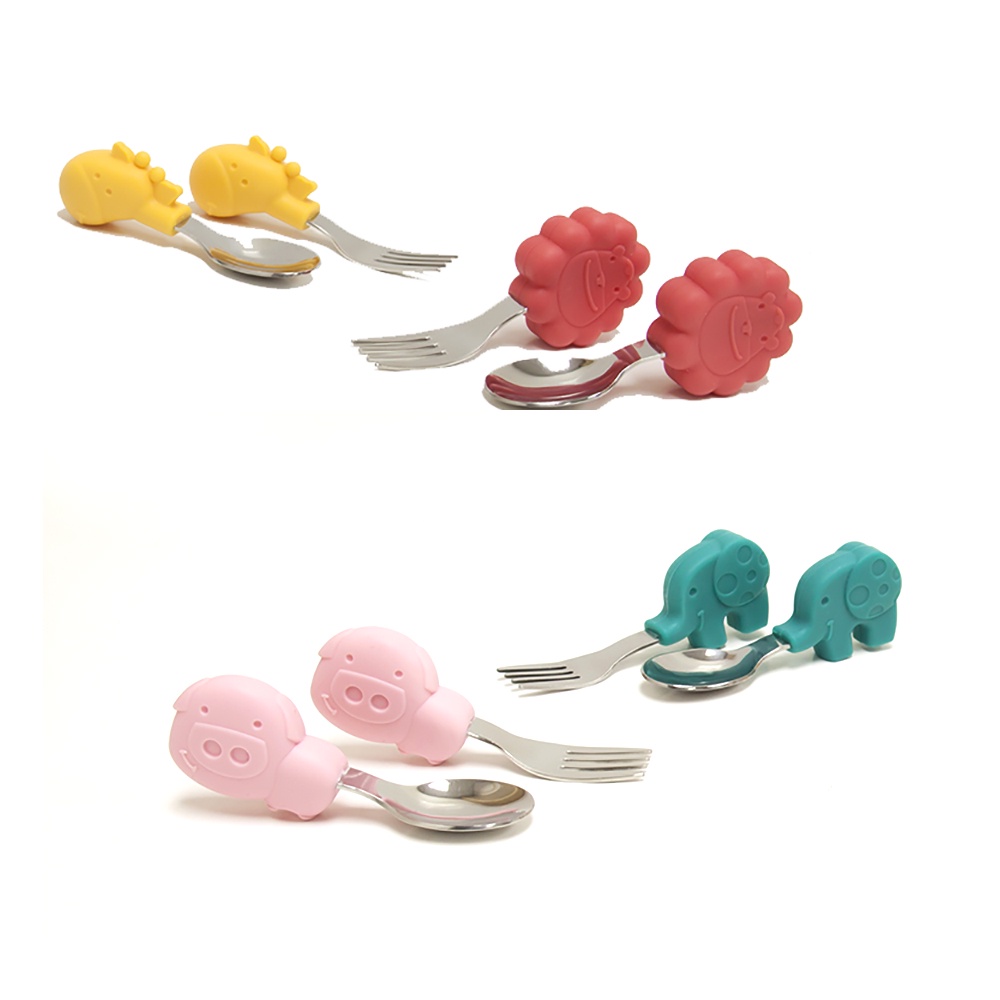 Ảnh Bộ thìa nĩa tập ăn cho bé Palm Grasp Marcus & Marcus, từ 18 tháng - Lola 4