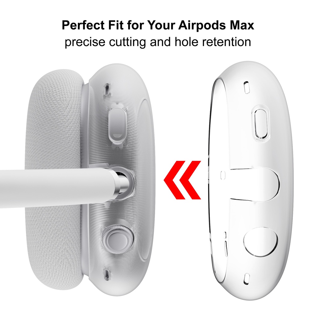 Ảnh Fonken One Set Vỏ silicon mềm AirPods Max Tai nghe Vỏ bảo vệ Băng đô Earmuff Vỏ chống sốc 3