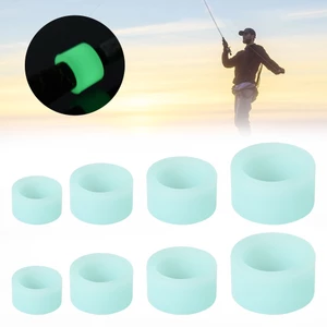 1 Vòng Silicon Dẻo Dạ Quang Chặn Cần Câu Cá Vào Ban Đêm Chống Trượt
