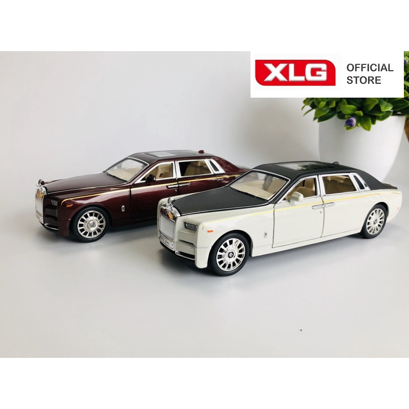 Xe mô hình Rolls Royce Phantom VIII 1:24 XLG bằng kim loại có đèn led âm thanh