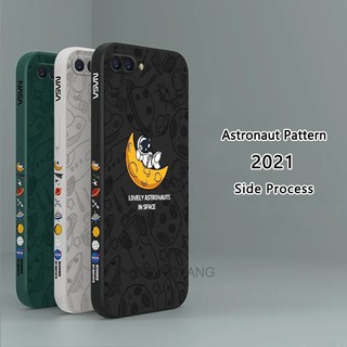 ốp lưng oppo a97 5g Ốp Điện Thoại Silicone TPU Mềm Họa Tiết Phi Hành Gia Có Dây Đeo Cho oppo a97 5g