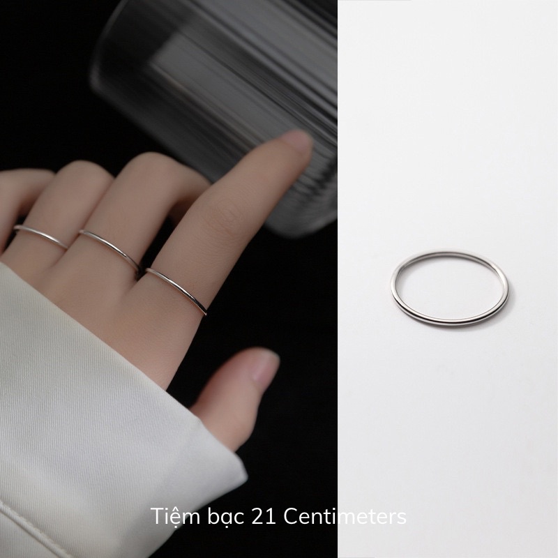 Ảnh Nhẫn bạc Simple Nhẫn bạc Tiệm bạc 21Centimeters 4