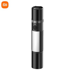 Đèn pin LED Xiaomi Đa chức năng Zoomable Siêu sáng Đèn pin phá cửa sổ Máy cắt đai an toàn Đèn khẩn cấp ô tô