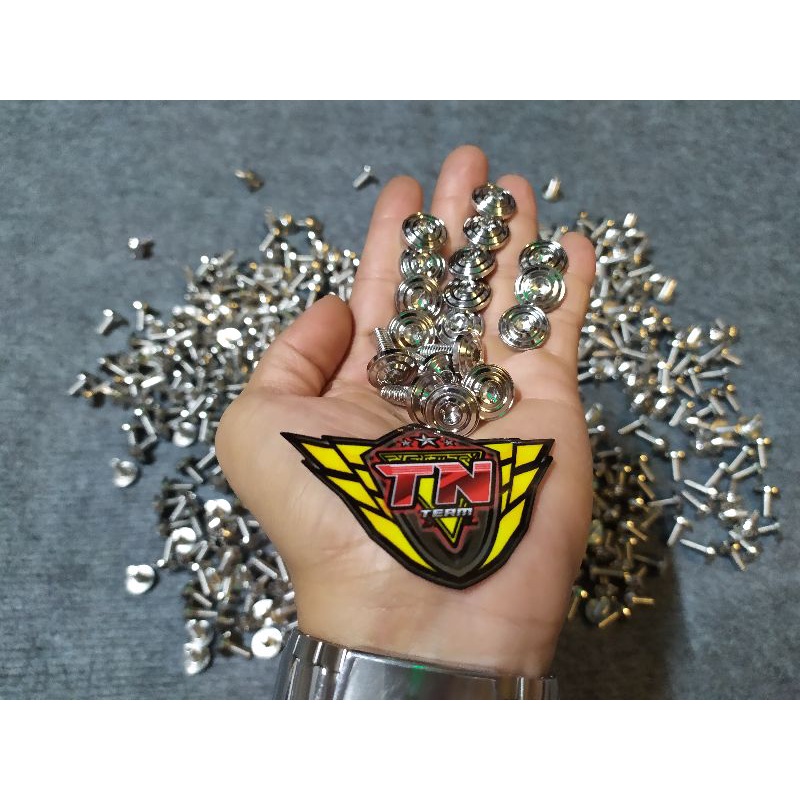 Ốc salaya inox304 mẫu thái 6li/6li10/6li15 gắn dàn áo ốp pô catte lông đền đỏ kitaco