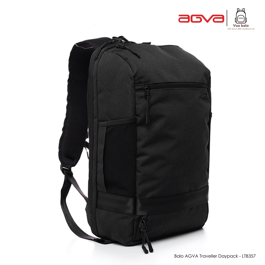 Balo 15.6 inch AGVA Traveller Daypack 15.6 inch  LTB357BLACK Kích thước: 33.5 x 11.5 x 46 cm Bảo hành 02 năm chính hãng