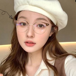 Gọng kính cận nữ nam thời trang cao cấp phong cách Hàn Quốc mắt kính không độ râm mát chống UV và tia bức xạ HANASO 111