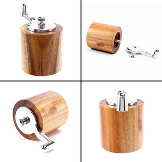Máy xay tiêu, Máy xay tiêu gỗ quay tay có tay cầm cổ điển và cánh quạt gốm có thể điều chỉnh