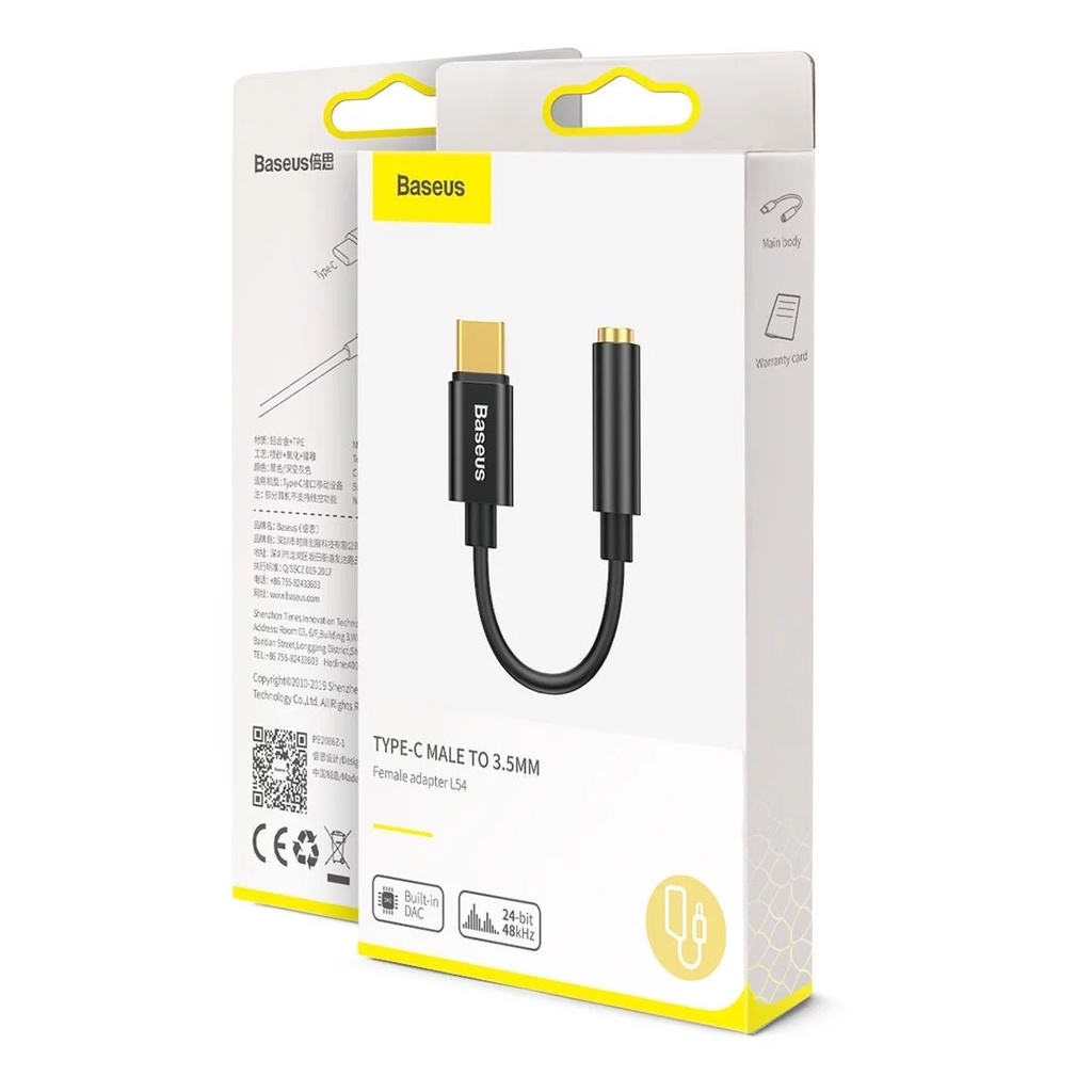 Jack chuyển đổi tai nghe type c sang 3.5 có mic đàm thoại Baseus - đầu chuyển typec ra 3.5mm